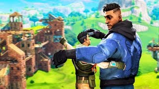 My Random Duo And I Accidentally Joined A Scrim (Fortnite Battle Royale)