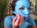 'Neytiri 'Avatar Halloween Make-upTutorial ..!!!