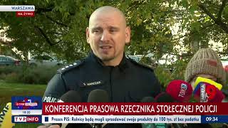 Konferencja Rzecznika Stołecznej Policji