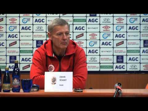 Tiskov konference hostujcho trenra po utkn se Spartou (1.5.2016)