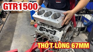 Bắt đầu gia công động cơ #GTR1500