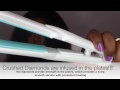 ♥ Flat iron & curl Test   | LisaRaye Red Pro Diamond Infused Ceramic Flatiron |