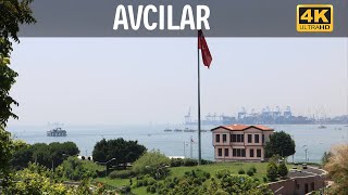 Avcılar Sahili Atatürk Evi Yürüyüş Turu 4K 60Fps