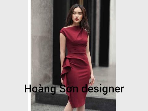 dạy cắt may cơ bản: hướng dẫn cách cắt váy vai chờm bèo rủ sườn|Hoàng Sơn designer