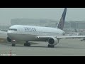 United B767-300 Takeoff at Geneve Cointrin Airport.
