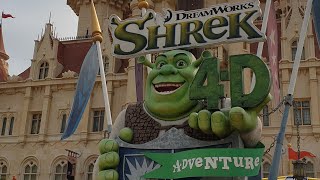 Shrek Far Far Away Land Universal Studios Singapore 2019 Puss In Boots Shrek 4D Donkey Live, Sentosa
