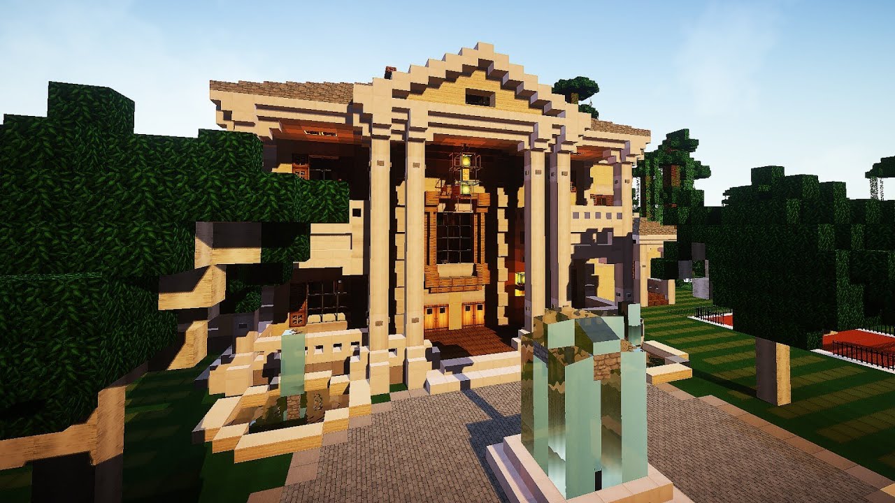 Minecraft Luxury Yacht and Mansion - YouTube