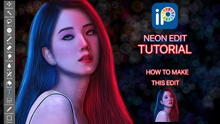 HOW TO EDIT | Neon Edit tutorial FOR BEGINNERS | ibisPaintX (Tutorial 1) Ft. Bla