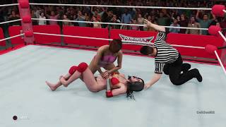 Wwe 2K18 Anesthesia Abdominal Claw Pin On Wonder Woman - Match Highlight