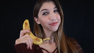Banana Asmr Satisfying Mouth Soundspeelingtapping