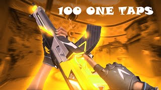100 One Taps In One Video - Valorant