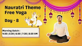 Free Live Yoga Live - Navratri Theme Weight Loss & Walking Yoga Morning