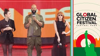 Global Citizen Festival Hosts Welcome The Crowd To Nyc's Central Park | Global Citizen Festival 2023