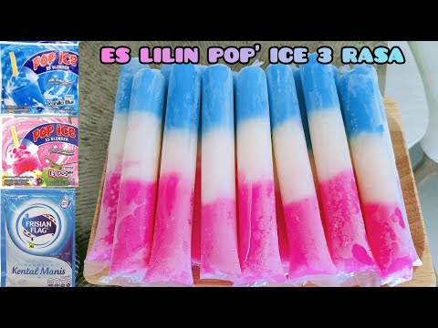 THREE FLAVORS OF MAMBO POP' ICE RECIPE, SUITABLE FOR SELLING IDEAS,||ice lollipops