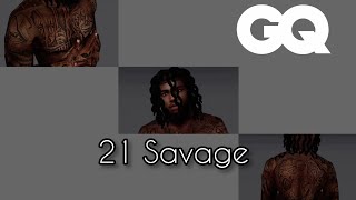 21 Savage Breaks Down His Tatoos Gq