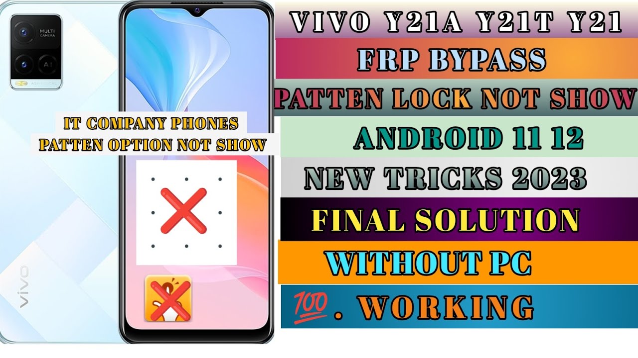 Vivo Y21A Y21T Y21 Frp bypass | Patten Not Show | Vivo Y21A Y21T Y21 Frp bypass | Patten Not Show |
