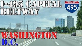 I-495 Outer - Capital Beltway - Full Loop - All Exits - Washington Dc - 4K Highway Drive
