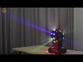 IMRELAX Disco Ball Light Beam Laser Strobe 3in1 DJ Light Moving Head Light for Small Home Party Club