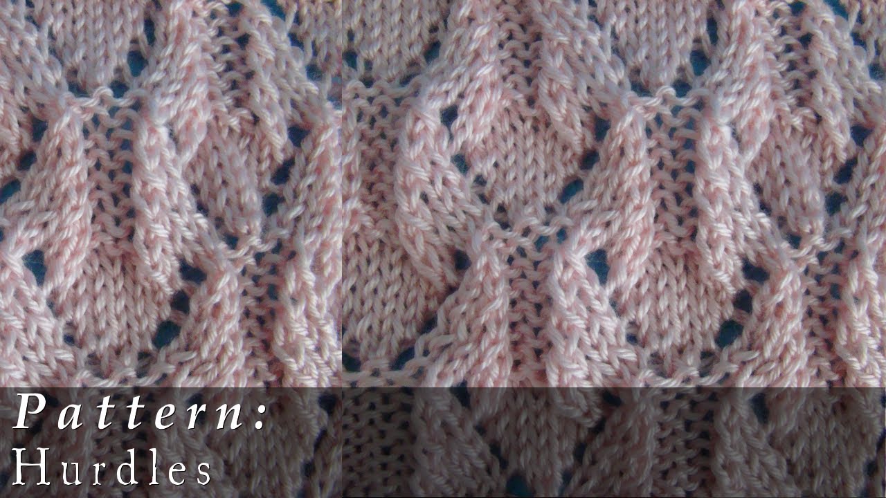 Pattern Hurdles Knit - YouTube