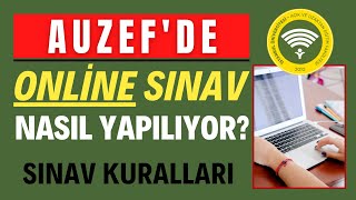 Auzefde Onli̇ne Sinav Nasil Yapilacak? Sinav Ekranlari Ve Sinav Kurallari Nasil Olacak?