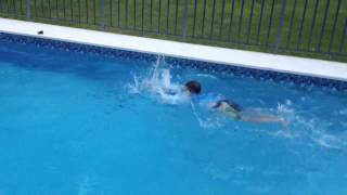 Daniels First Swim