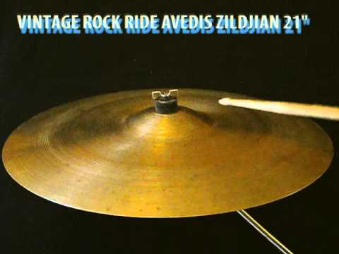 Vintage 70' Zildjian Avedis Rock Ride 21" cymbal