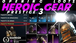 For Honor - Opening Loots Best Heroic Gear Warden