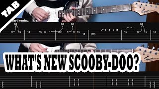 Whats New Scooby-Doo? Theme Guitar Tab Lesson Tutorial