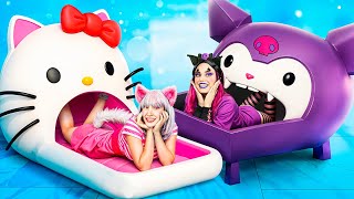 Hello Kitty Ve Kuromi Için Küçük Bir Ev İnşa Ediyoruz