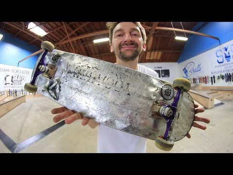 THE WORLD'S LIGHTEST METAL BOARD?!?!?! | YOU MAKE IT WE SKATE IT EP 194