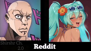 Anime Vs Reddit The Rock Reaction Meme Hatsune Miku Only Part 1