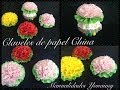 CLAVELES HECHOS CON PAPEL CHINA PARA DIVERSAS MANUALIDADES Y DULCEROS