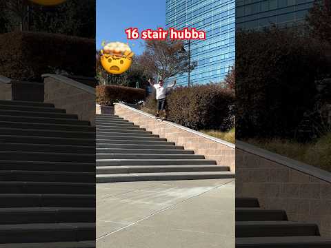 Massive hubba gets 5050’d #skateboarding #pizzaskateboards