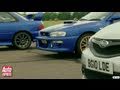 Subaru Cosworth Impreza vs old Imprezas review - Auto Express