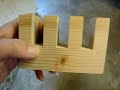 Impossible nail-through-wood trick.