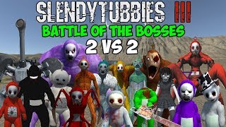 2 REALLY POWERFUL TEAMS | SLENDYTUBBIES 3 BATTLE OF THE BOSSES 2 VS 2 TEAM TOURNAMENT | END OF RND 1