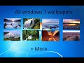 All windows 7 wallpapers (61 in total)