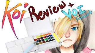 Sakura Koi Watercolors Review + Yuri on Ice Speedpaint