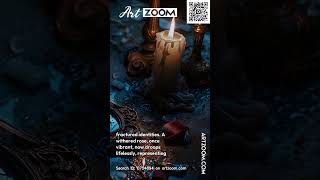 Fractured Reflections Echoes Of Fading Beauty In Candlelights Embrace