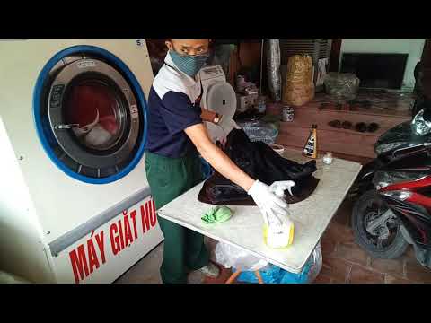 cách giặt áo da