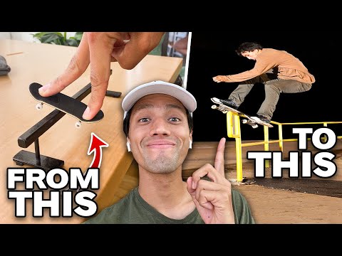 I Used a Fingerboard to Learn Skateboard Tricks