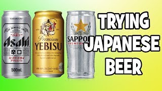 Trying Japanese Beer