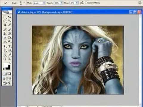 Shakira Avatar Na´Vi Photoshop