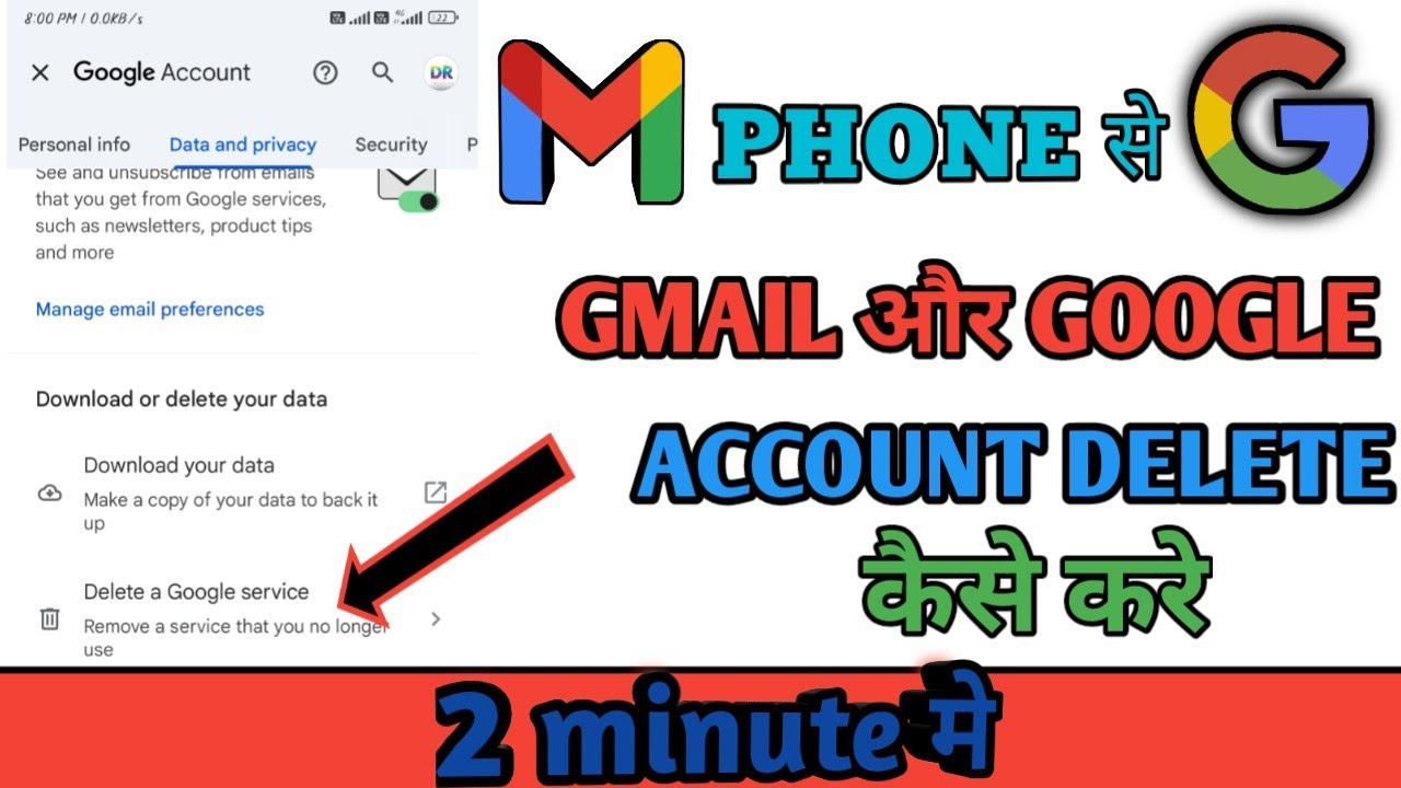 How to delete Gmail account // Delete Google account How to delete Gmail account // Delete Google account