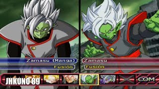 ZAMASU FUSION MANGA TEAM vs ZAMASU FUSION ANIME TEAM | DRAGON BALL Z BUDOKAI TENKAICHI 3