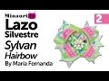 Lazo Silvestre Minauri Lazos Revista 6 (Parte 2 de 2) ( How to make ¨Silvestre¨ hair bows )