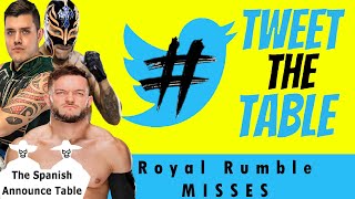 WWE Royal Rumble 2022 MISSES | #TweetTheTable | fan-interactive wrestling podcast