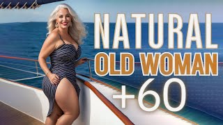 Natural Older Woman Over 50 Attractively Dressed Classy🔥Natural Older Ladies Over 60🔥Fashion Tips190