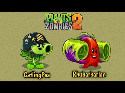 PvZ2 9.7.1 – Mega Gatling Pea and Rhubarbarian ( info ) PvZ2 9.7.1 – Mega Gatling Pea and Rhubarbarian ( info )