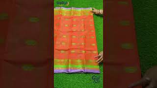 Pure Cotton Orange Fultop Tant Tant Saree 853